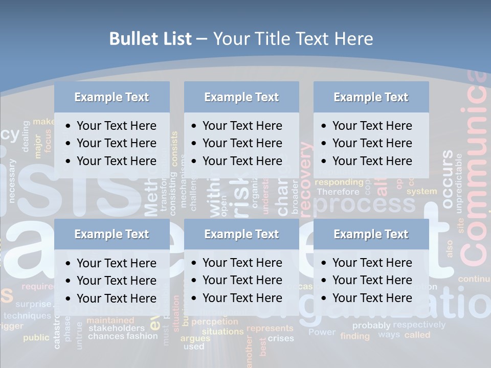 Methods Risk Crisis PowerPoint Template