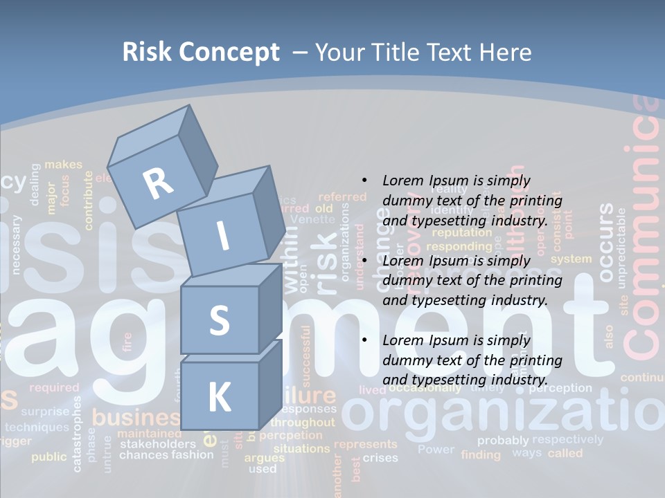 Methods Risk Crisis PowerPoint Template
