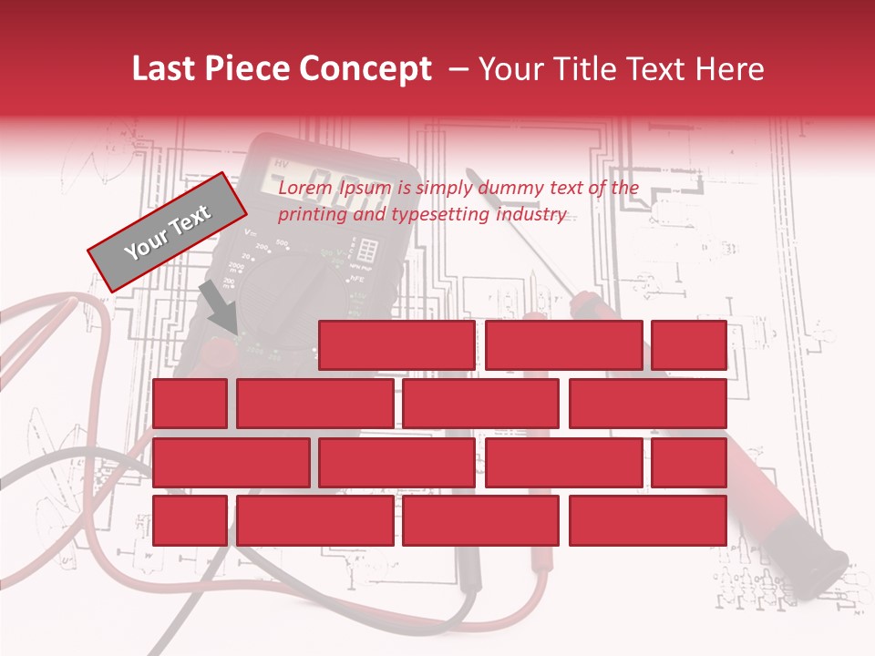 Digital Electrician Fuse PowerPoint Template