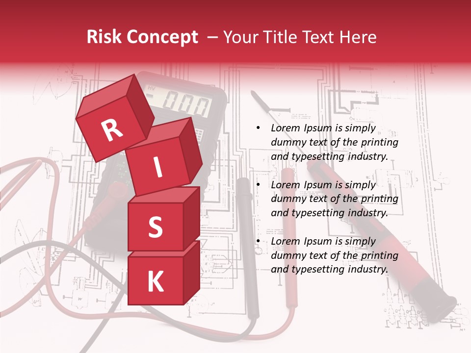 Digital Electrician Fuse PowerPoint Template