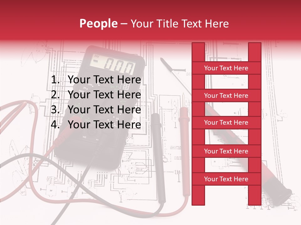 Digital Electrician Fuse PowerPoint Template