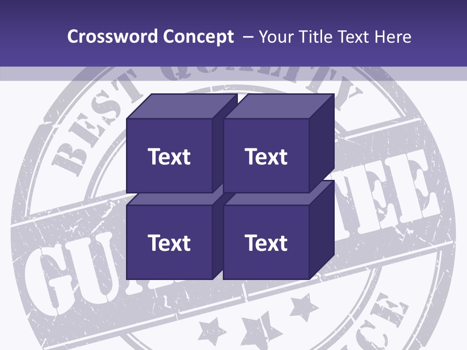 Illustration Stamp Insignia PowerPoint Template