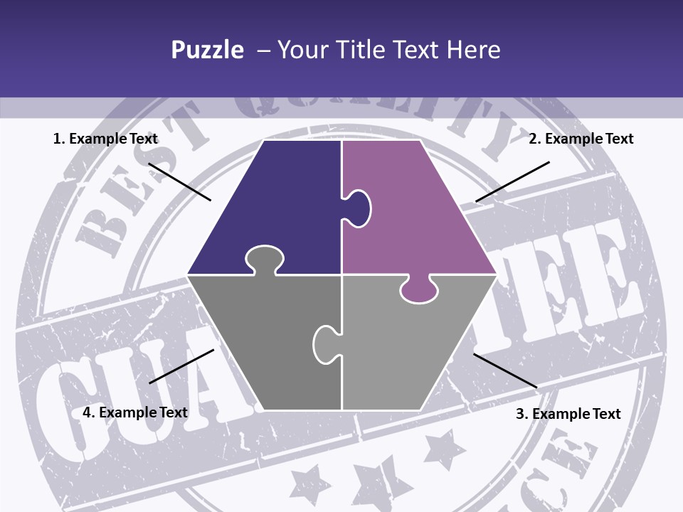 Illustration Stamp Insignia PowerPoint Template