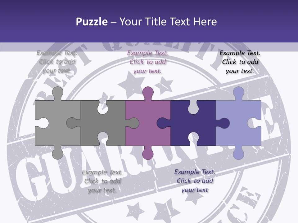 Illustration Stamp Insignia PowerPoint Template