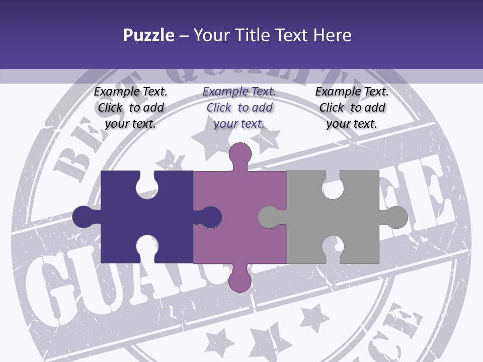 Illustration Stamp Insignia PowerPoint Template