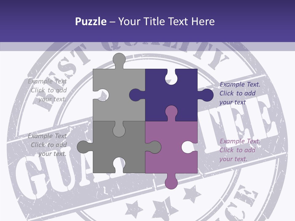 Illustration Stamp Insignia PowerPoint Template