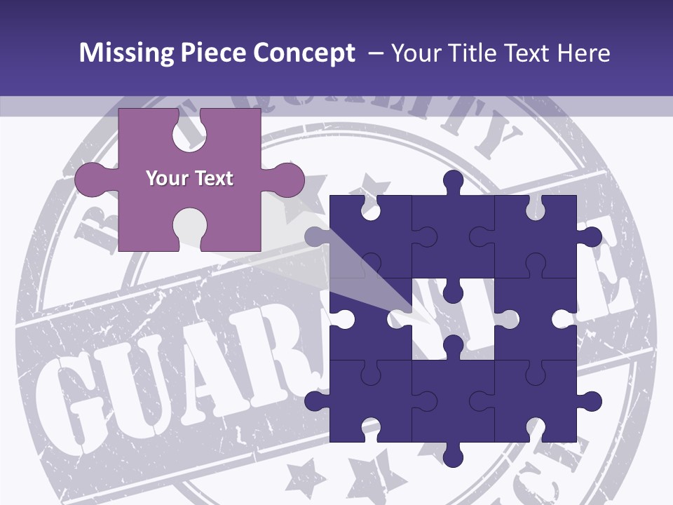 Illustration Stamp Insignia PowerPoint Template