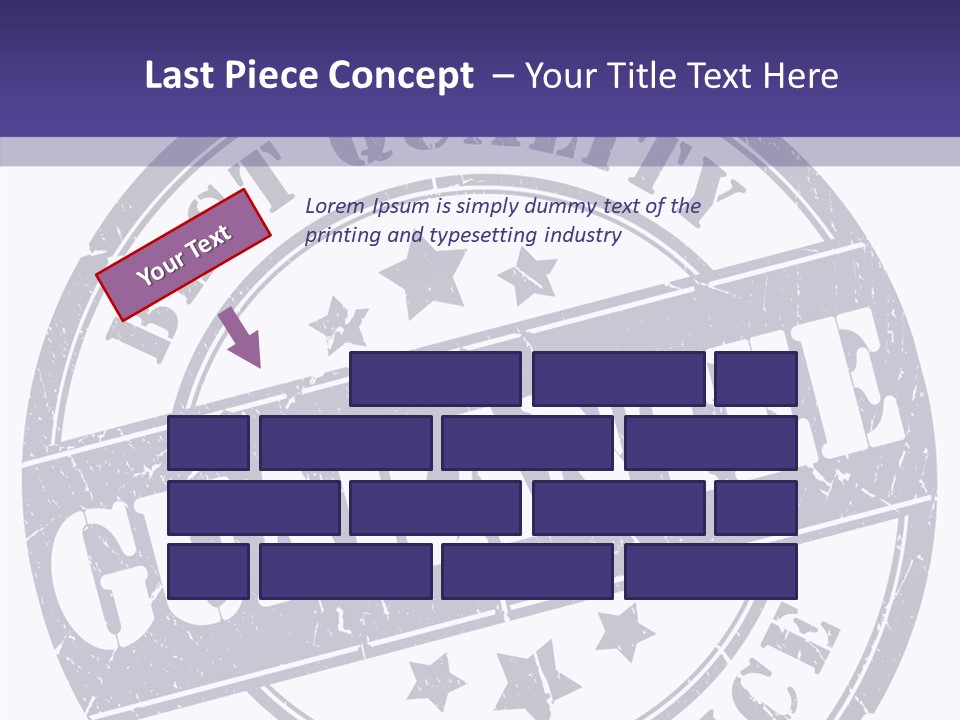 Illustration Stamp Insignia PowerPoint Template