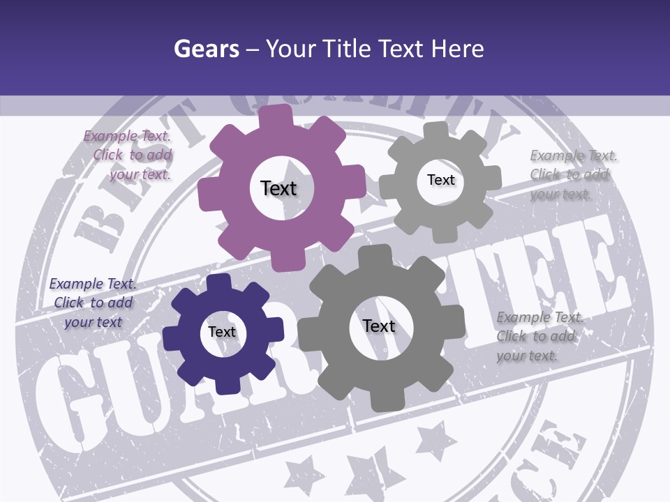 Illustration Stamp Insignia PowerPoint Template