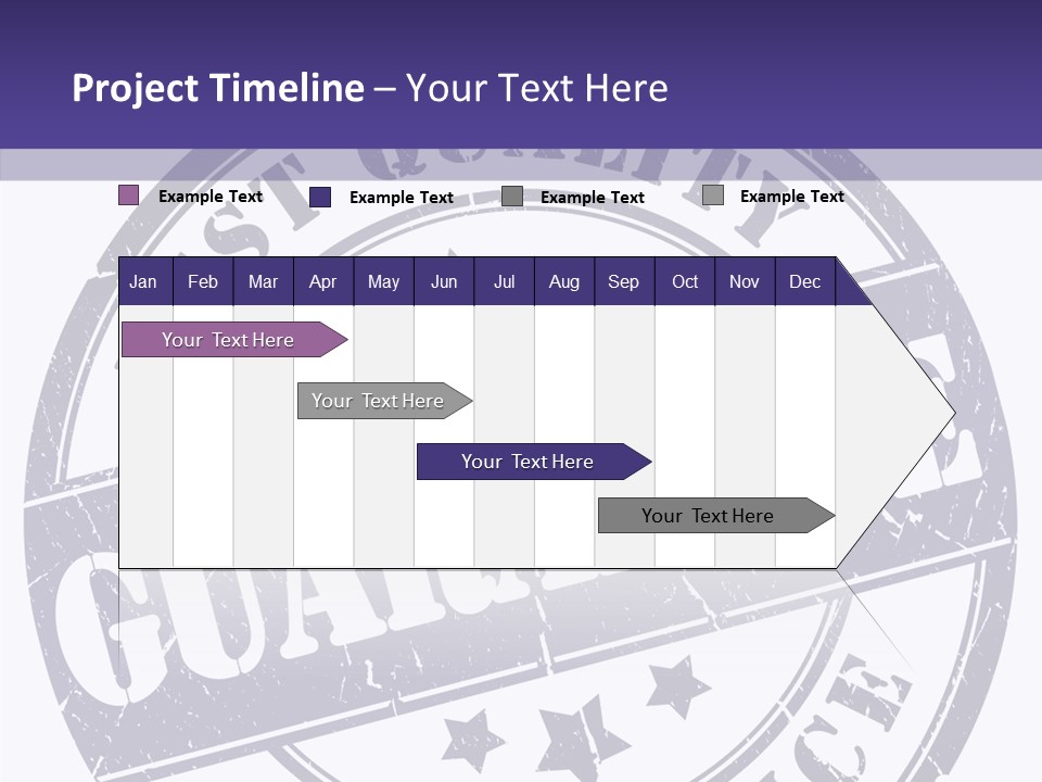 Illustration Stamp Insignia PowerPoint Template