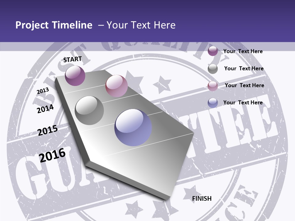 Illustration Stamp Insignia PowerPoint Template