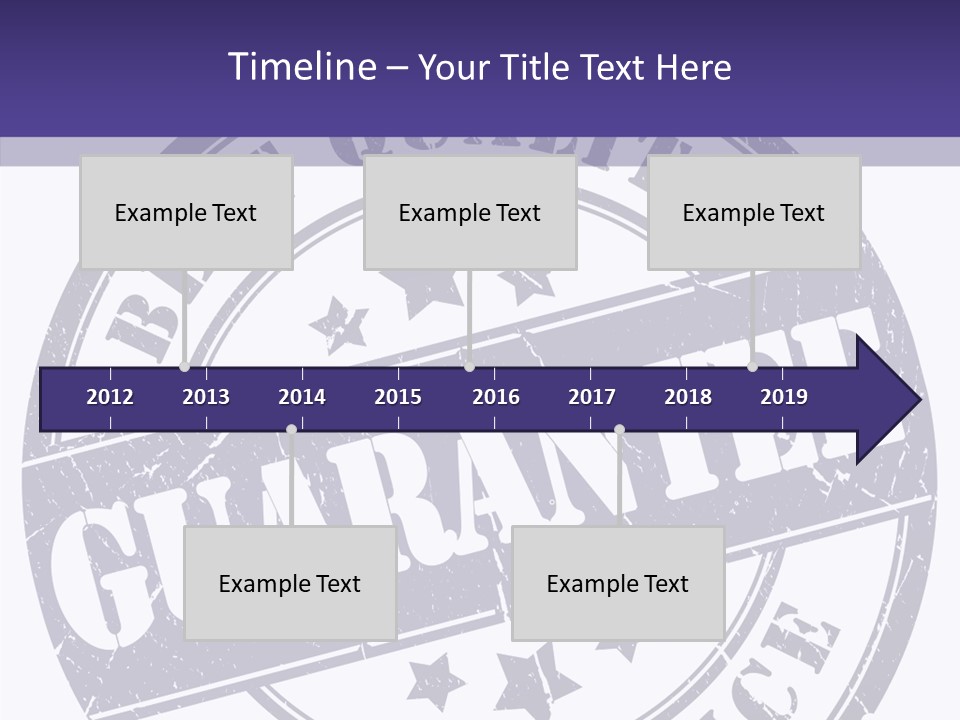 Illustration Stamp Insignia PowerPoint Template