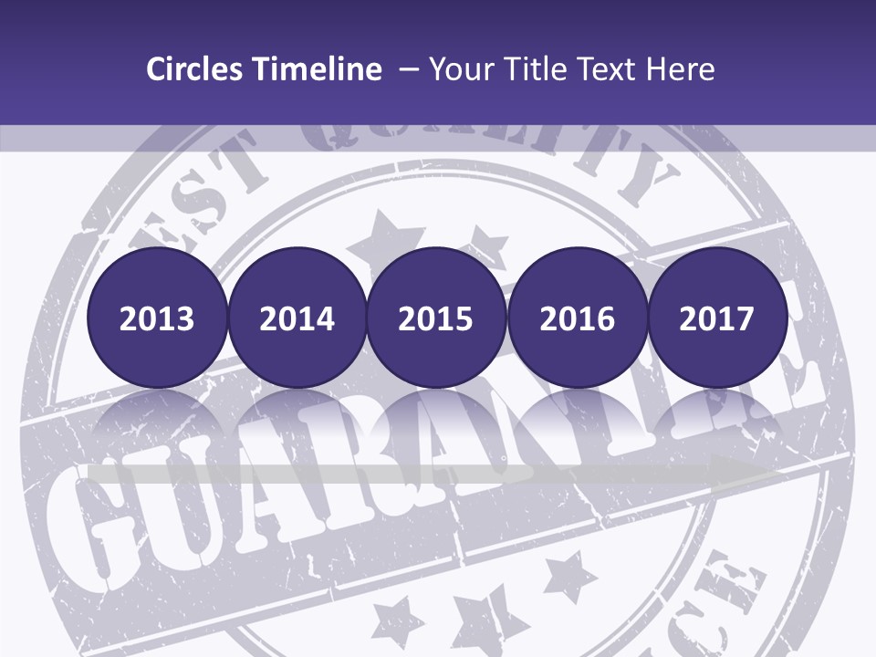 Illustration Stamp Insignia PowerPoint Template