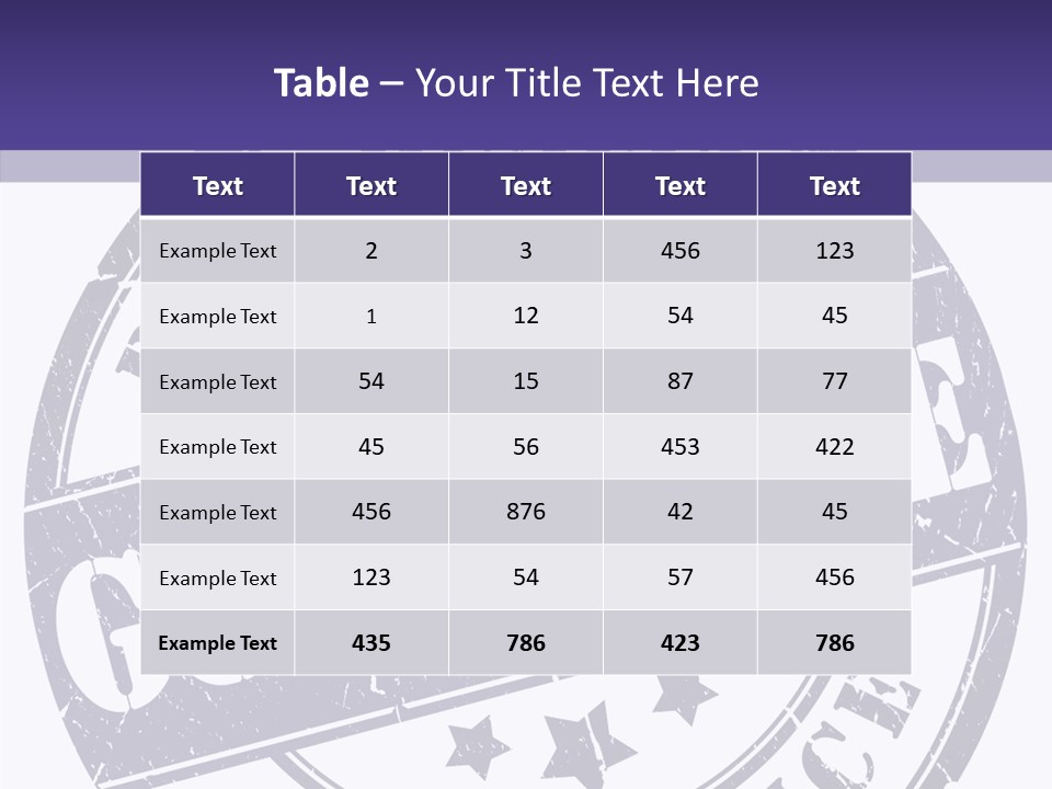 Illustration Stamp Insignia PowerPoint Template