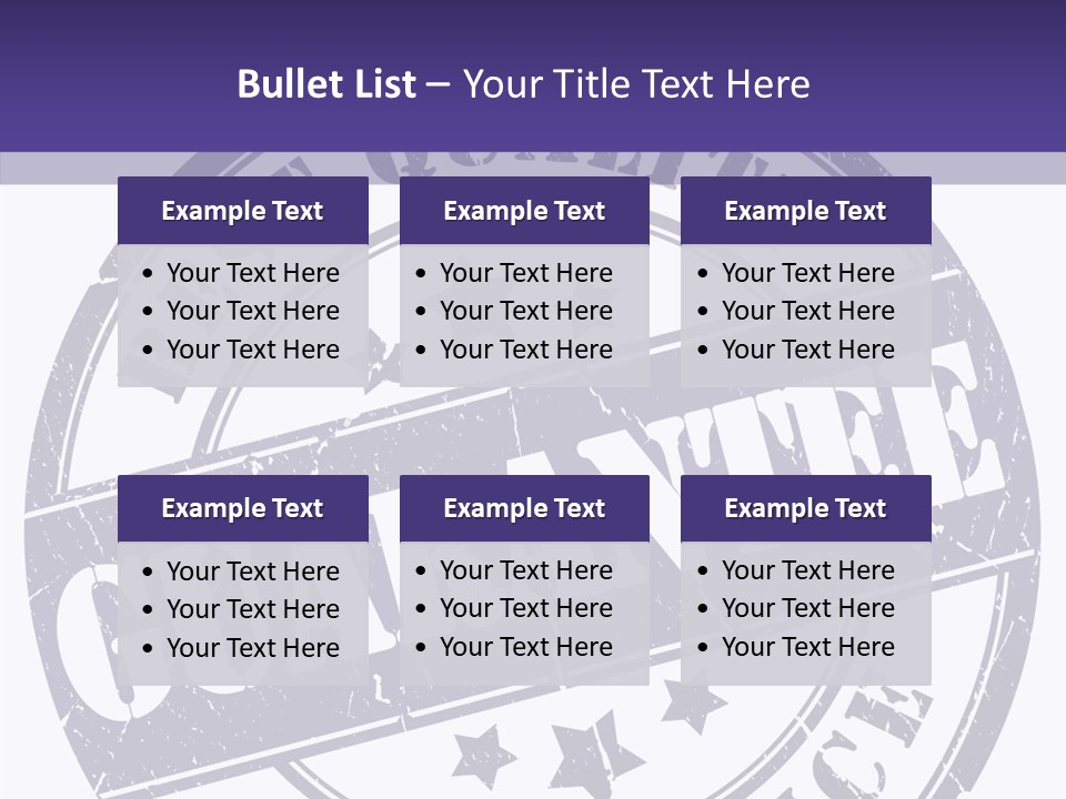 Illustration Stamp Insignia PowerPoint Template
