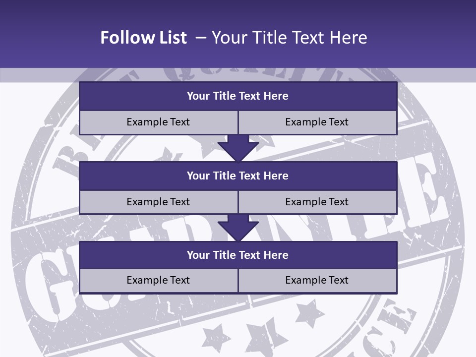 Illustration Stamp Insignia PowerPoint Template