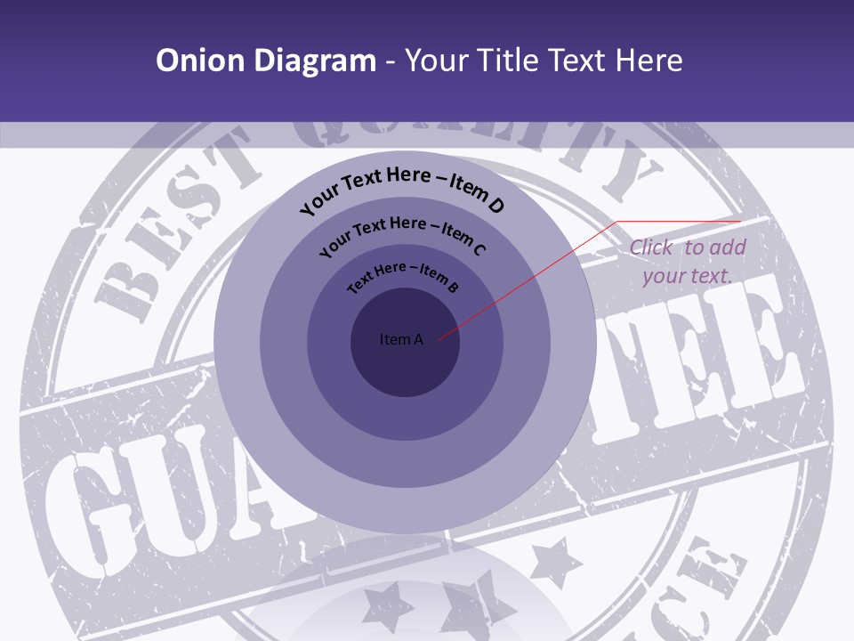 Illustration Stamp Insignia PowerPoint Template