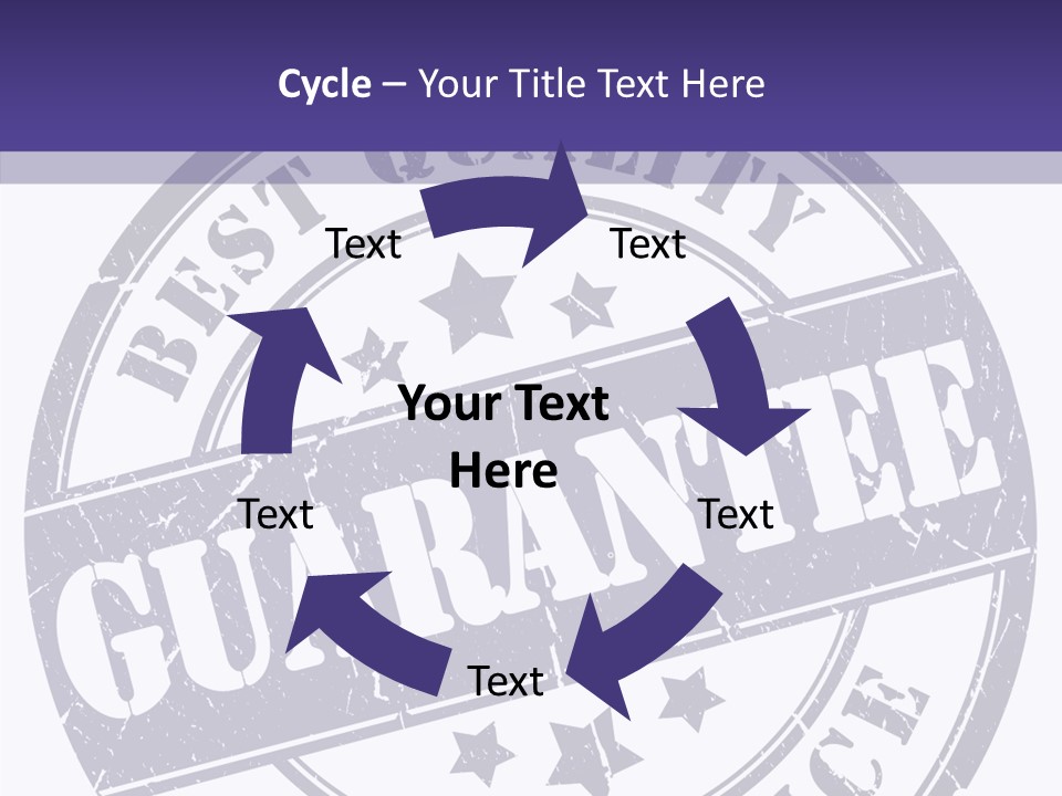 Illustration Stamp Insignia PowerPoint Template