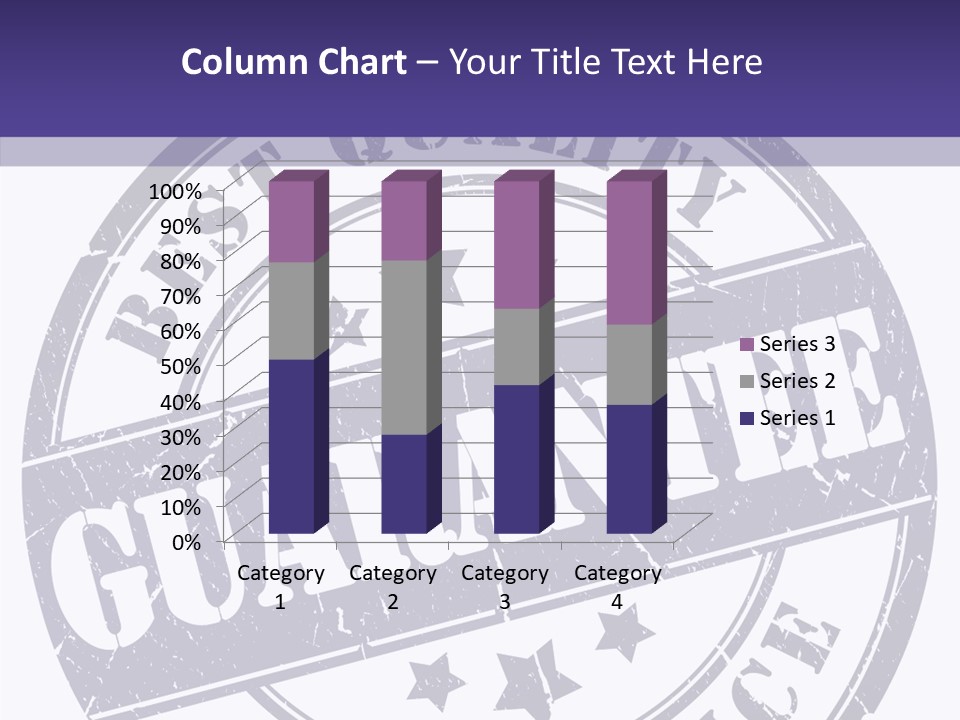 Illustration Stamp Insignia PowerPoint Template