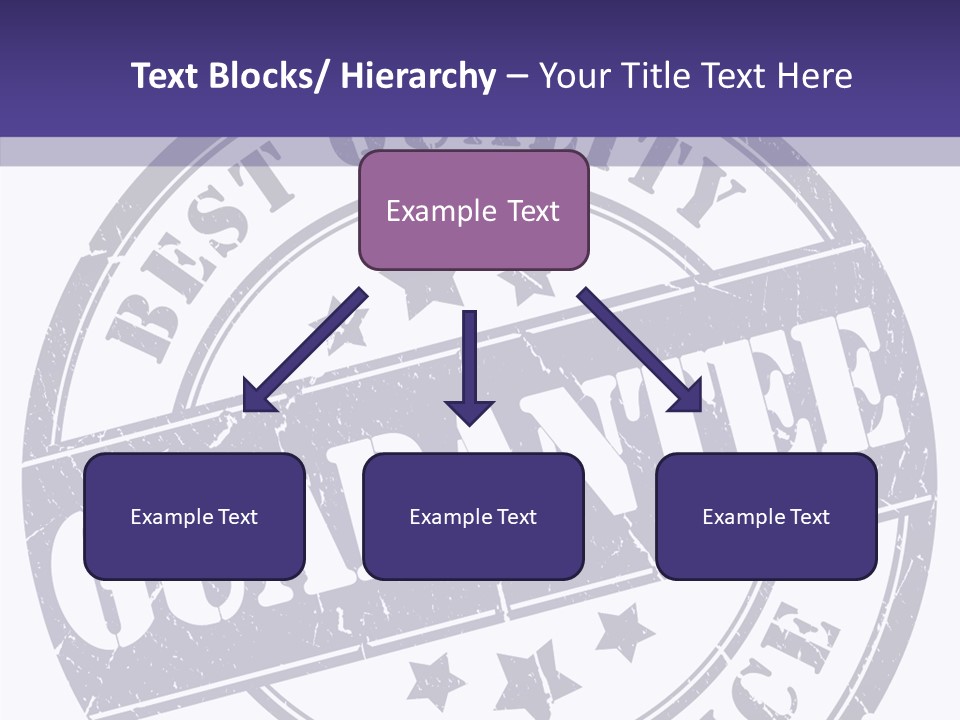 Illustration Stamp Insignia PowerPoint Template