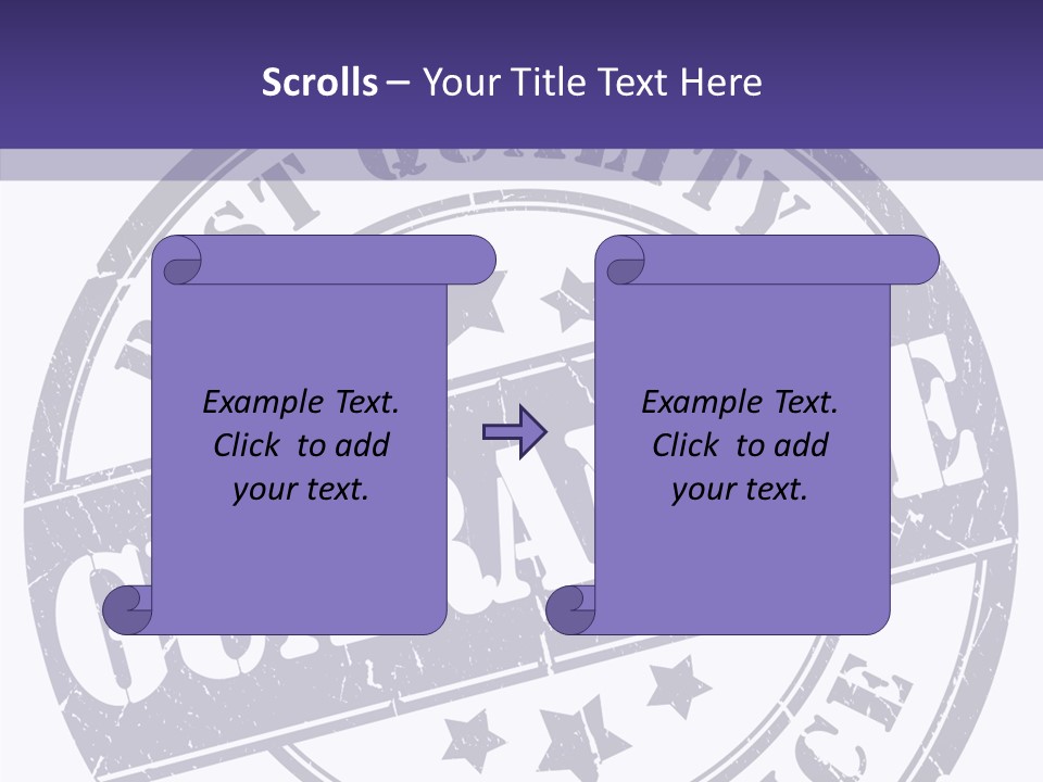 Illustration Stamp Insignia PowerPoint Template