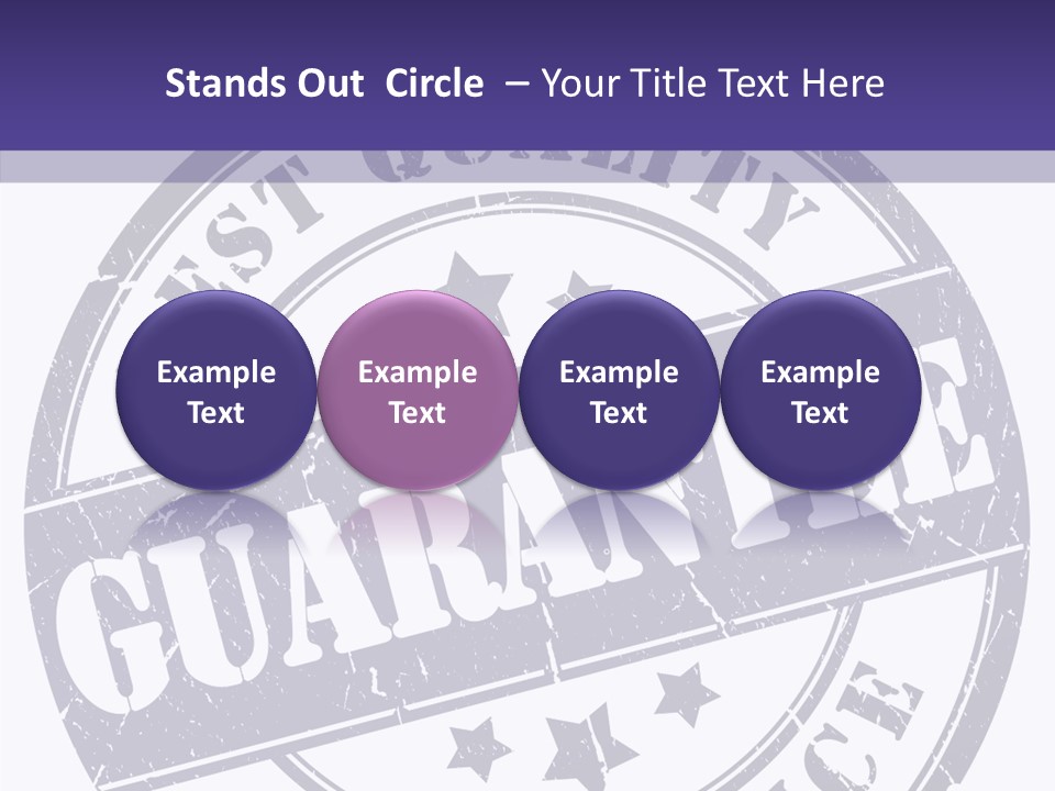 Illustration Stamp Insignia PowerPoint Template