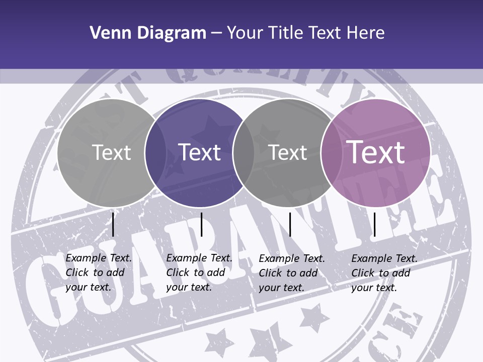 Illustration Stamp Insignia PowerPoint Template