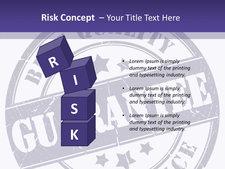 Illustration Stamp Insignia PowerPoint Template