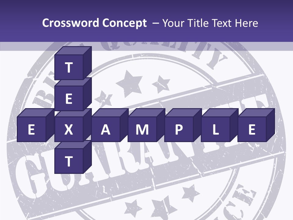 Illustration Stamp Insignia PowerPoint Template