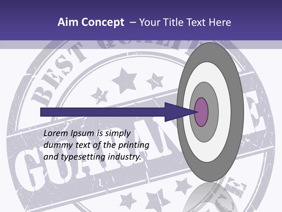 Illustration Stamp Insignia PowerPoint Template