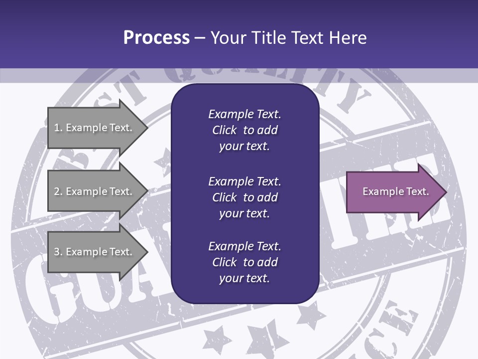 Illustration Stamp Insignia PowerPoint Template