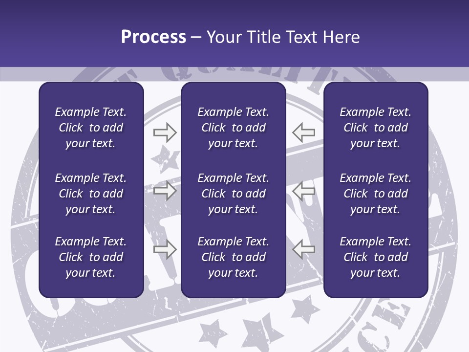 Illustration Stamp Insignia PowerPoint Template