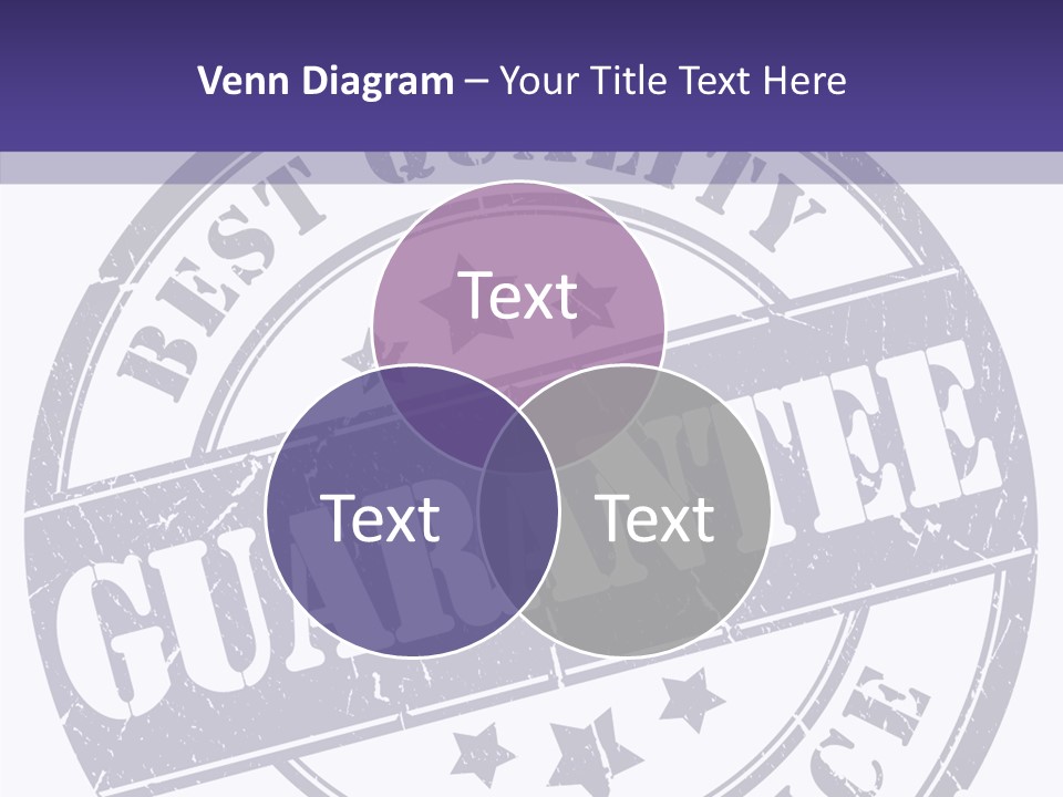 Illustration Stamp Insignia PowerPoint Template