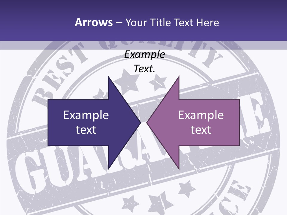 Illustration Stamp Insignia PowerPoint Template