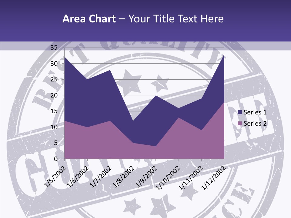 Illustration Stamp Insignia PowerPoint Template