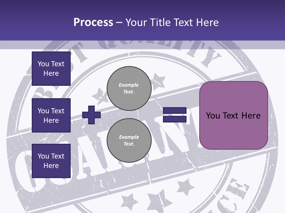 Illustration Stamp Insignia PowerPoint Template