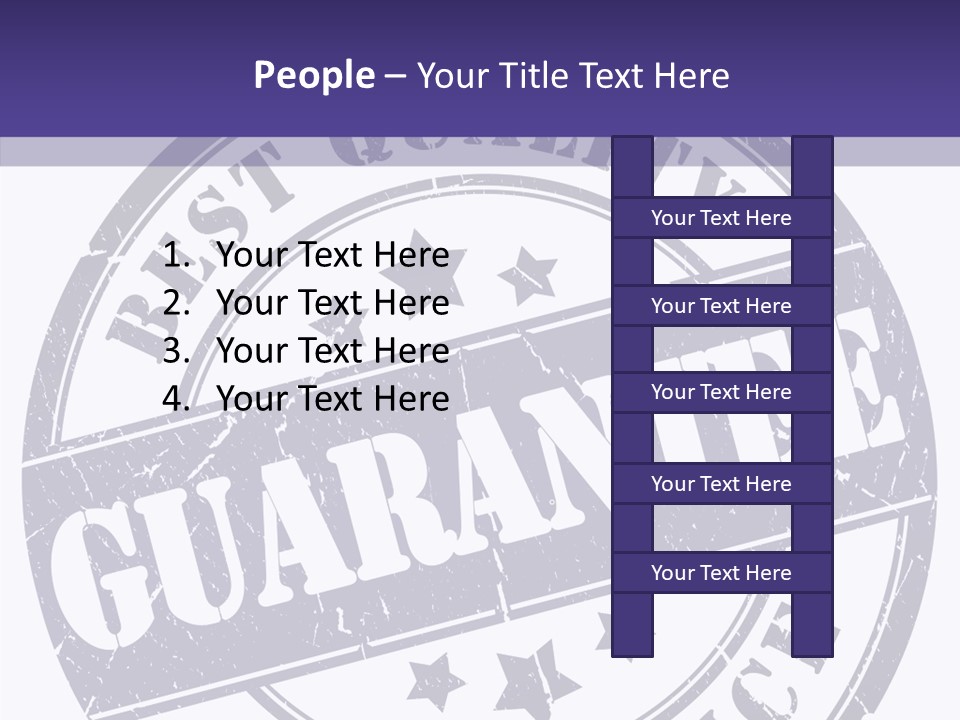 Illustration Stamp Insignia PowerPoint Template