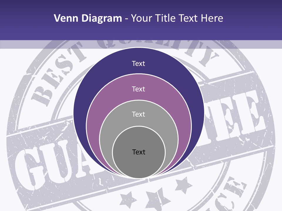 Illustration Stamp Insignia PowerPoint Template