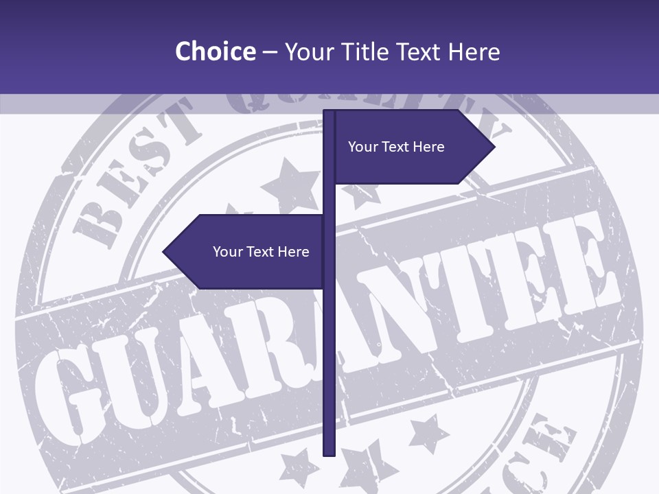 Illustration Stamp Insignia PowerPoint Template