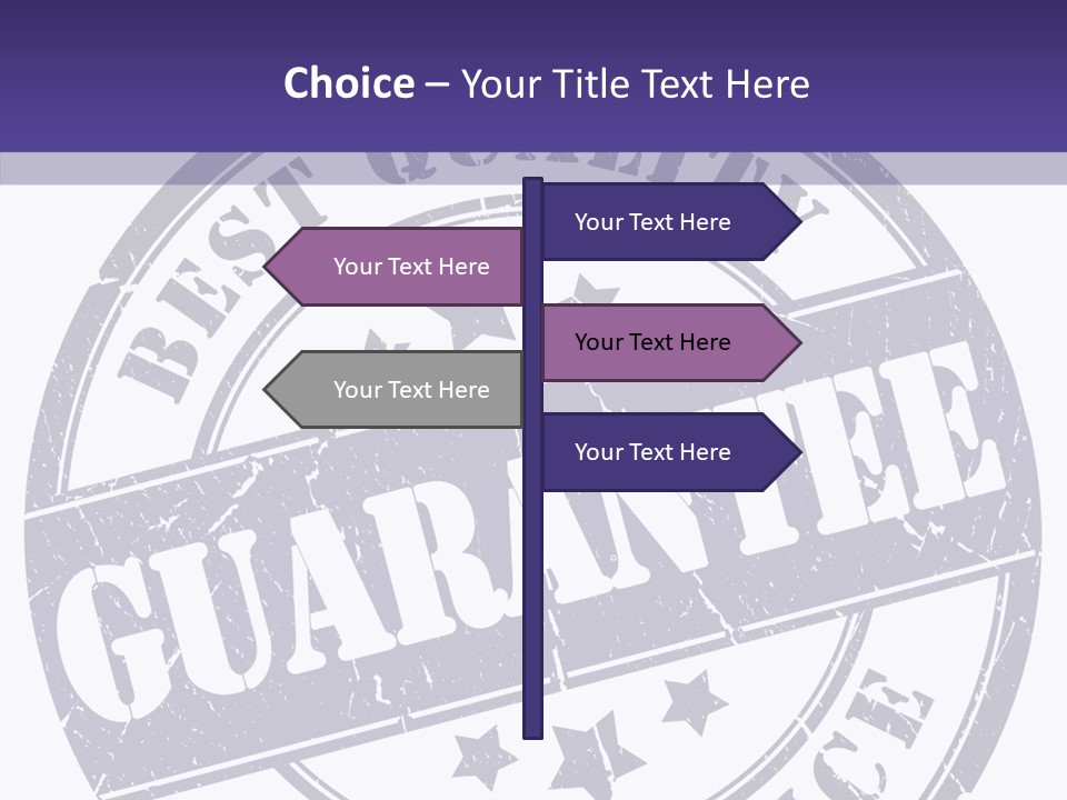 Illustration Stamp Insignia PowerPoint Template
