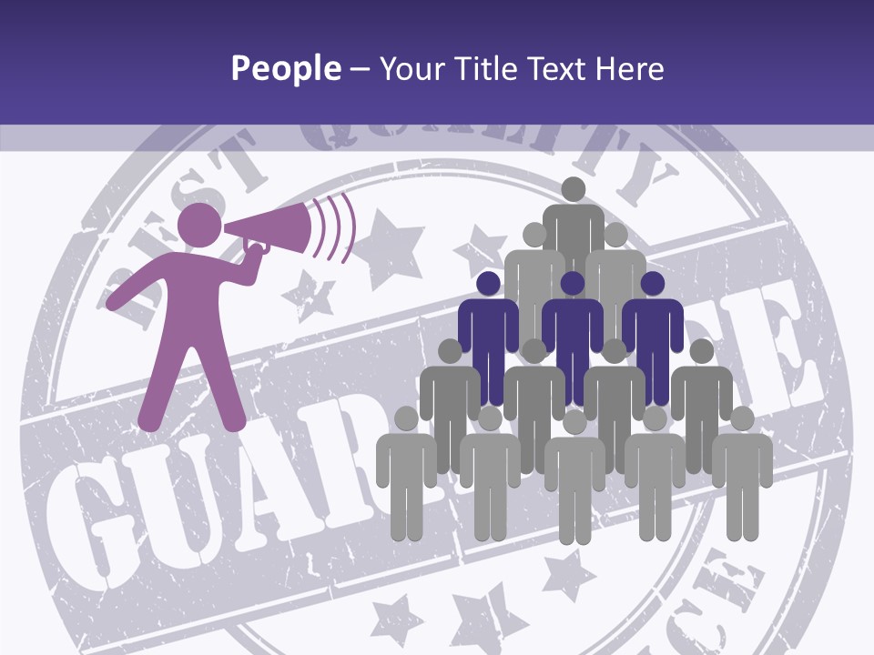 Illustration Stamp Insignia PowerPoint Template