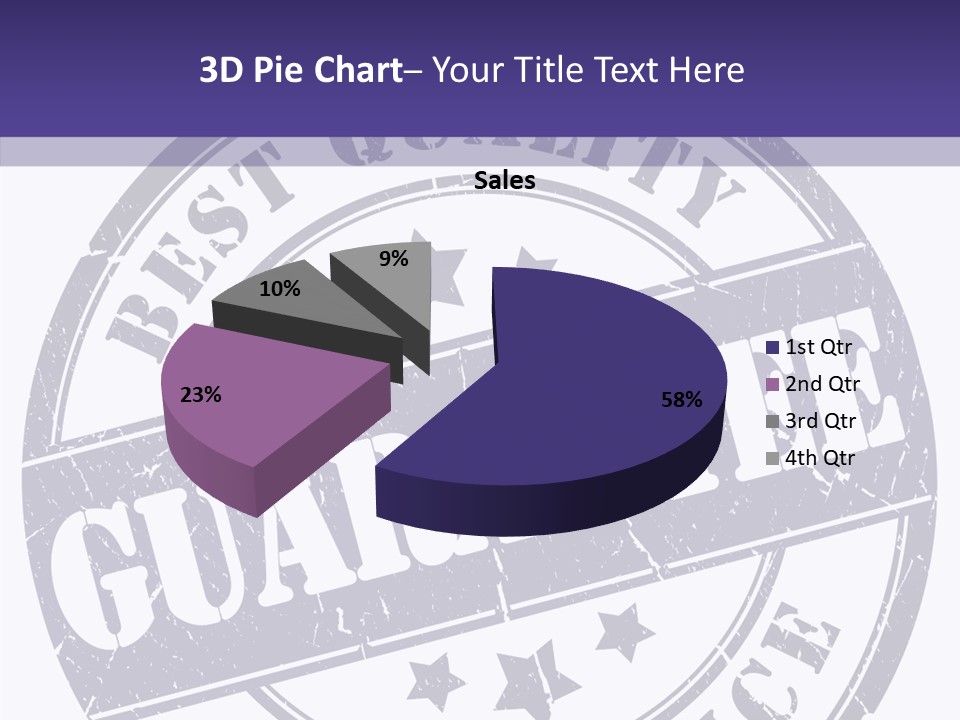 Illustration Stamp Insignia PowerPoint Template