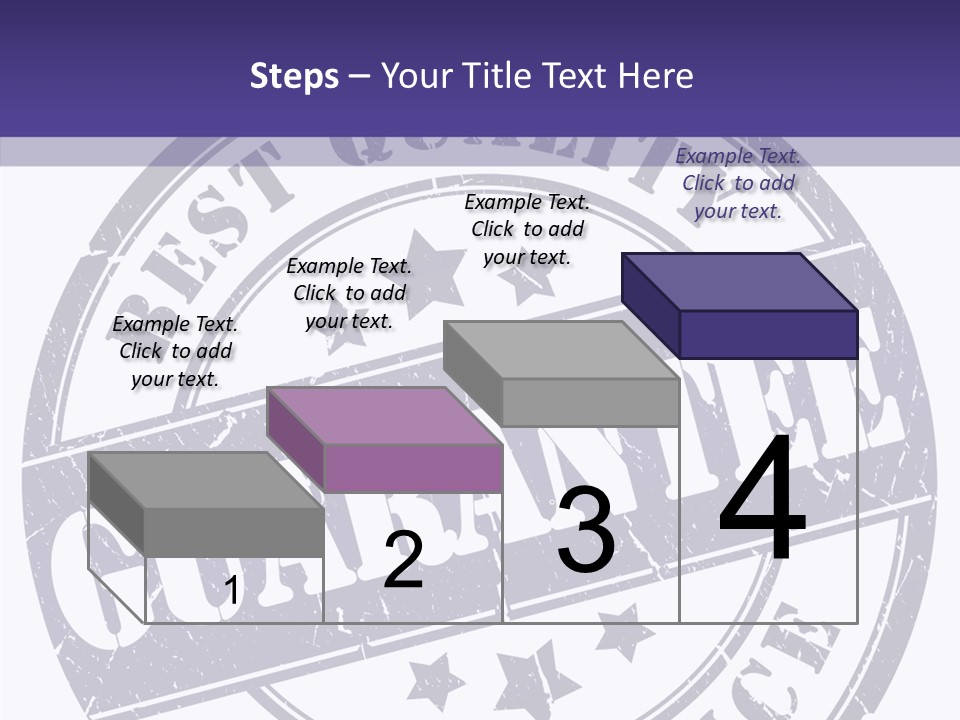 Illustration Stamp Insignia PowerPoint Template