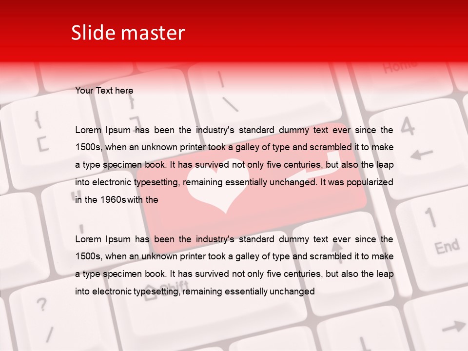 Relationship Symbol White PowerPoint Template