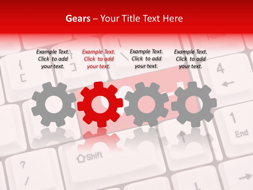 Relationship Symbol White PowerPoint Template