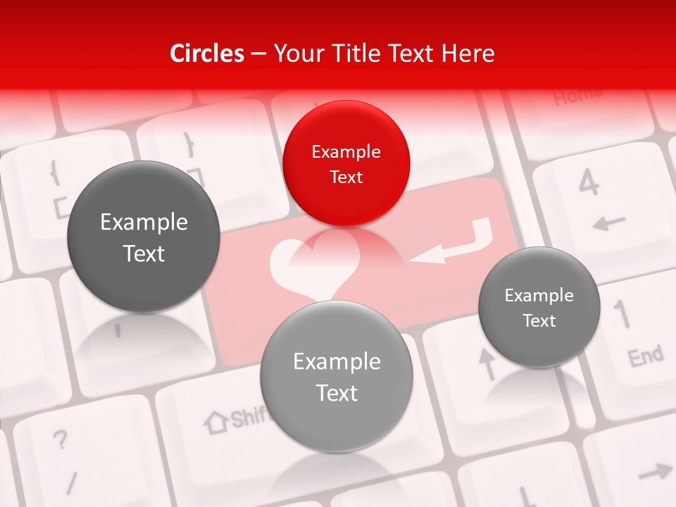 Relationship Symbol White PowerPoint Template