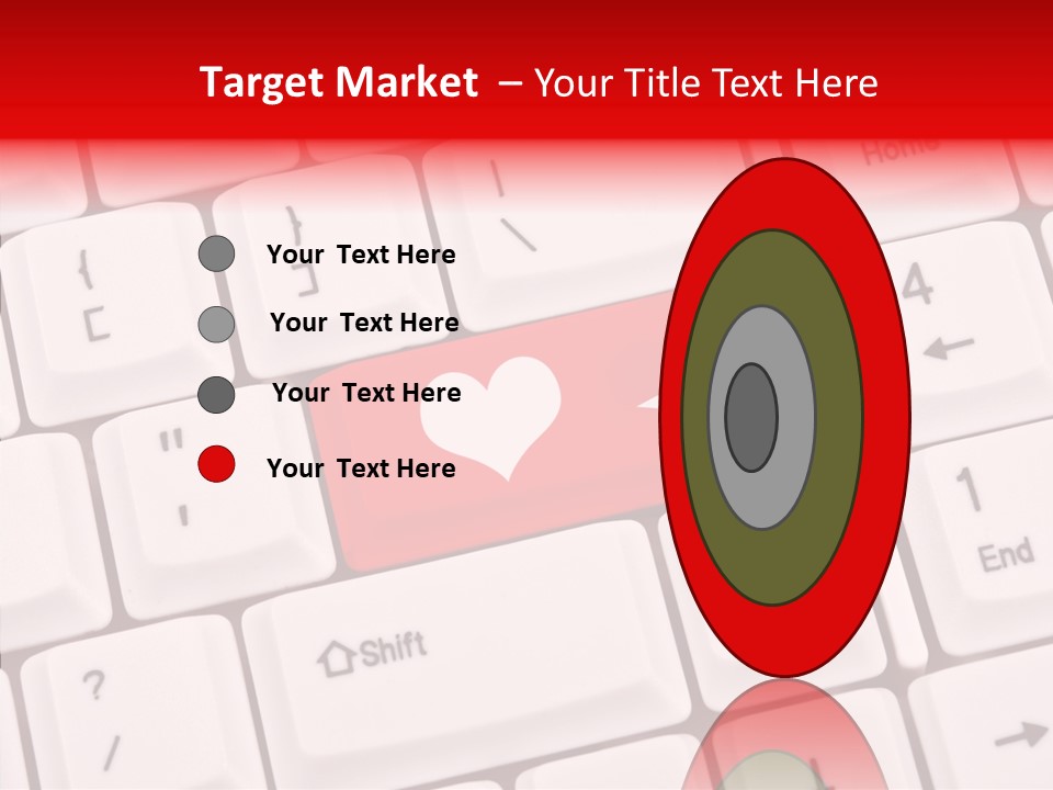 Relationship Symbol White PowerPoint Template