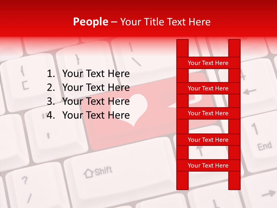 Relationship Symbol White PowerPoint Template