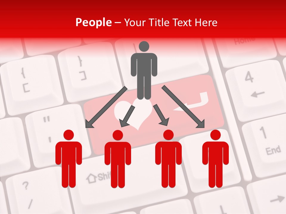 Relationship Symbol White PowerPoint Template