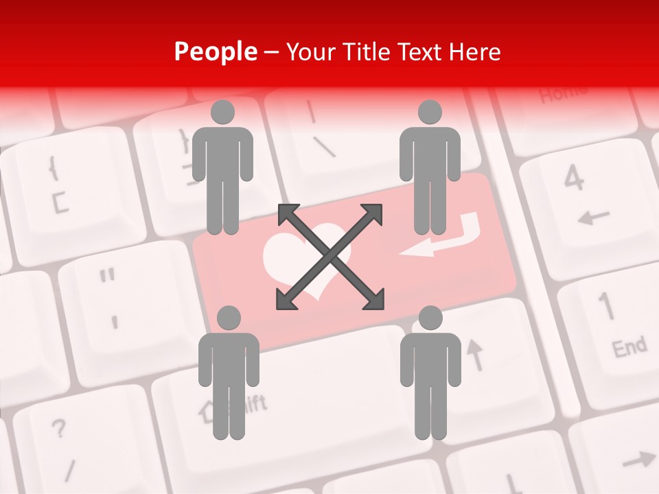 Relationship Symbol White PowerPoint Template